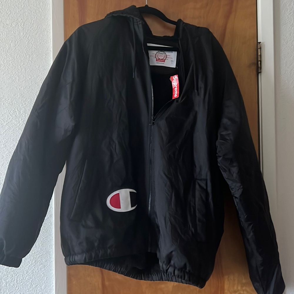 NWT Supreme Champion Sherpa Lined Hooded Jacket Large